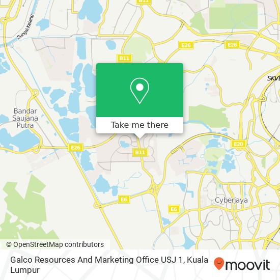 Galco Resources And Marketing Office USJ 1 map