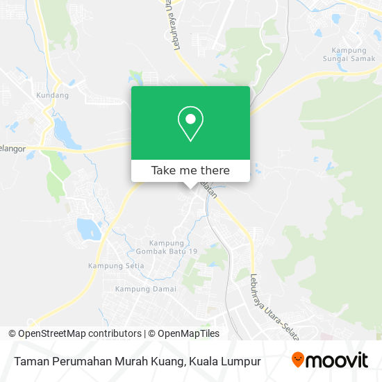 Taman Perumahan Murah Kuang map