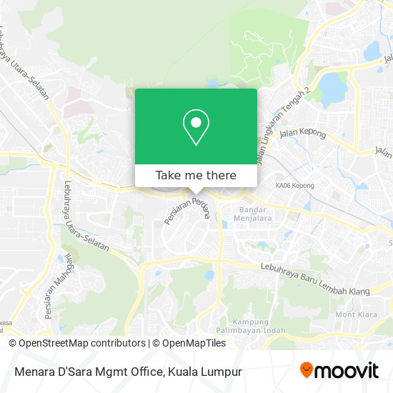 Menara D'Sara Mgmt Office map