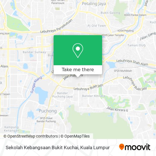 Sekolah Kebangsaan Bukit Kuchai map