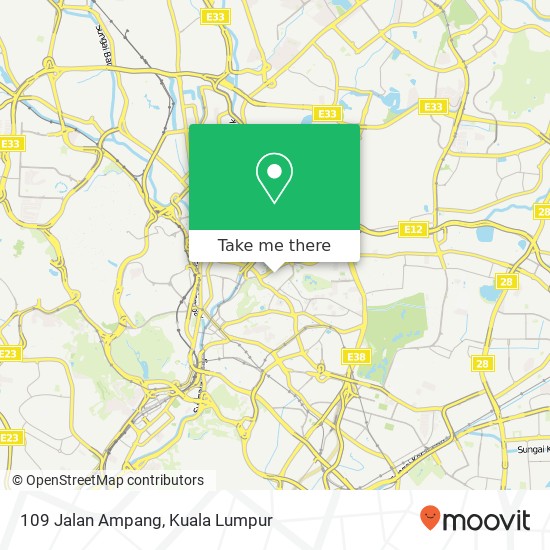 Peta 109 Jalan Ampang