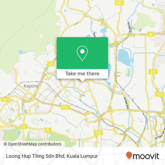Peta Loong Hup Tiling Sdn Bhd