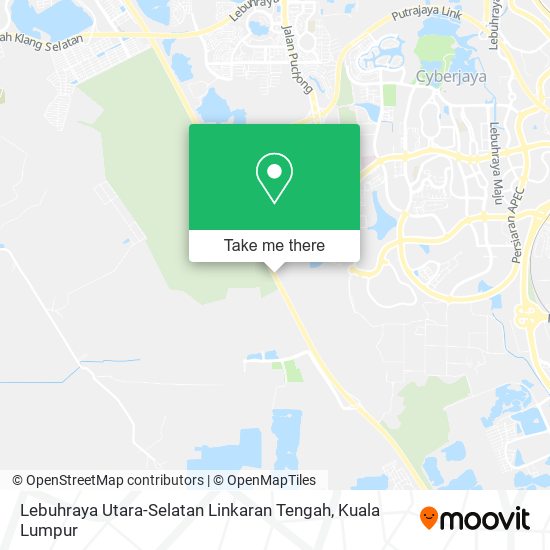 Lebuhraya Utara-Selatan Linkaran Tengah map