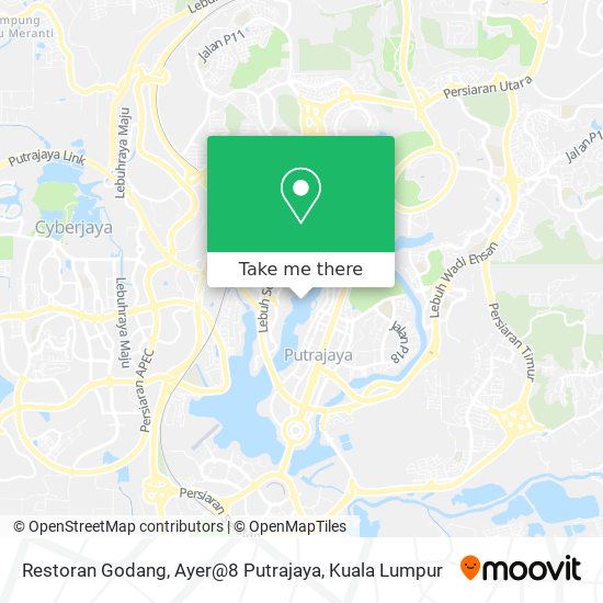 Peta Restoran Godang, Ayer@8 Putrajaya