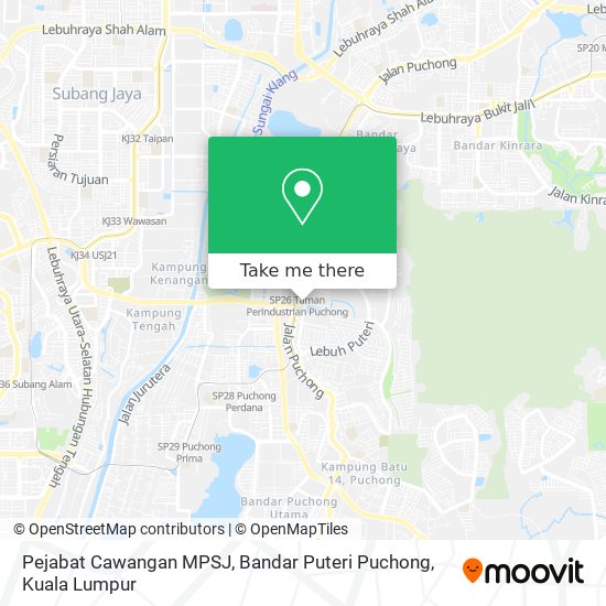 Pejabat Cawangan MPSJ, Bandar Puteri Puchong map