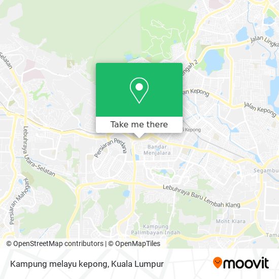 Peta Kampung melayu kepong