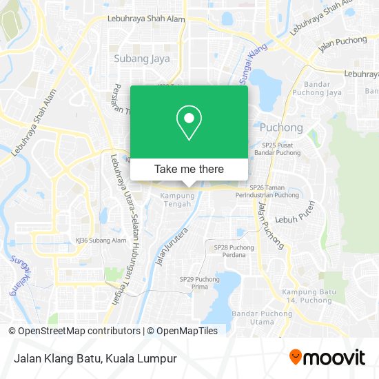 Jalan Klang Batu map