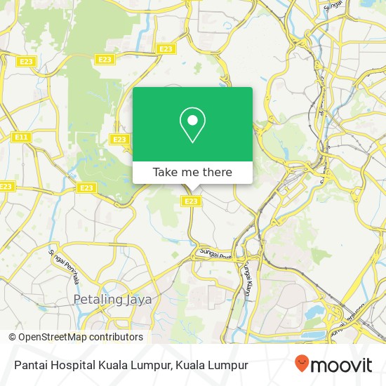 Pantai Hospital Kuala Lumpur map