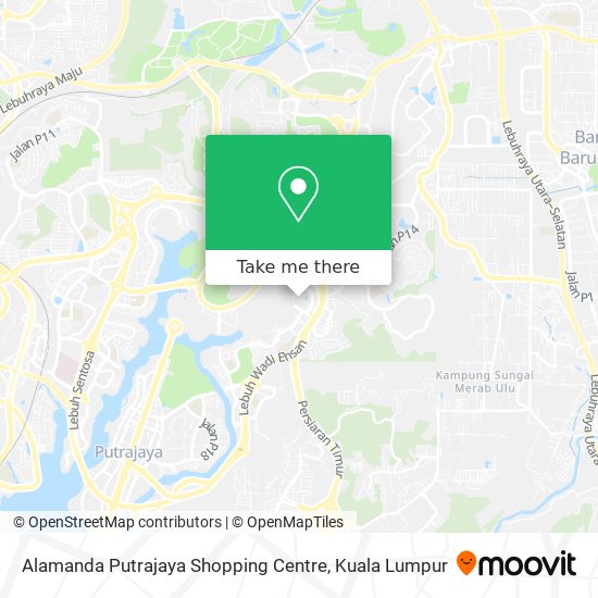 Peta Alamanda Putrajaya Shopping Centre