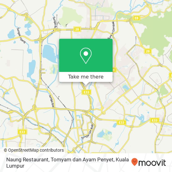 Naung Restaurant, Tomyam dan Ayam Penyet map