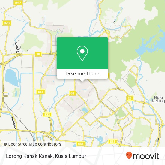 Lorong Kanak Kanak map