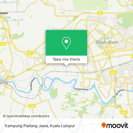 Kampung Padang Jawa map