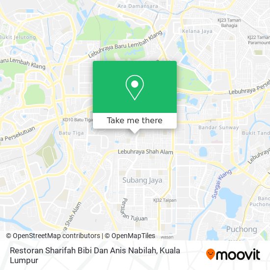 Peta Restoran Sharifah Bibi Dan Anis Nabilah