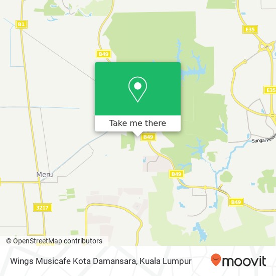 Peta Wings Musicafe Kota Damansara