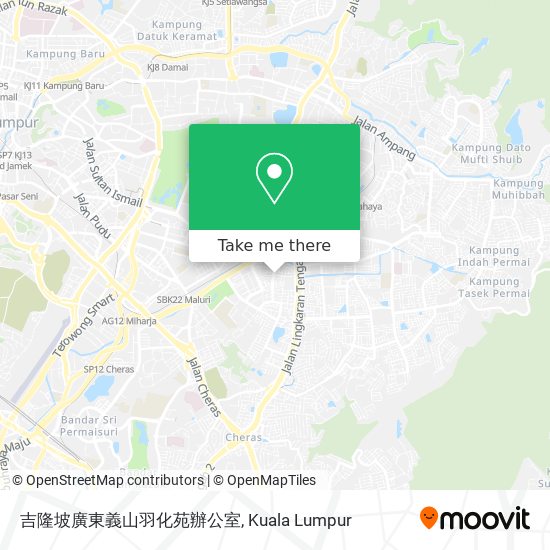 吉隆坡廣東義山羽化苑辦公室 map