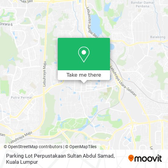 Parking Lot Perpustakaan Sultan Abdul Samad map