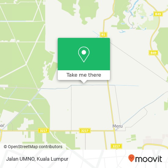 Jalan UMNO map