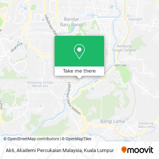 Ak6, Akademi Percukaian Malaysia map