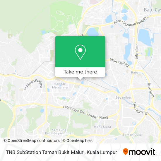 Peta TNB SubStation Taman Bukit Maluri