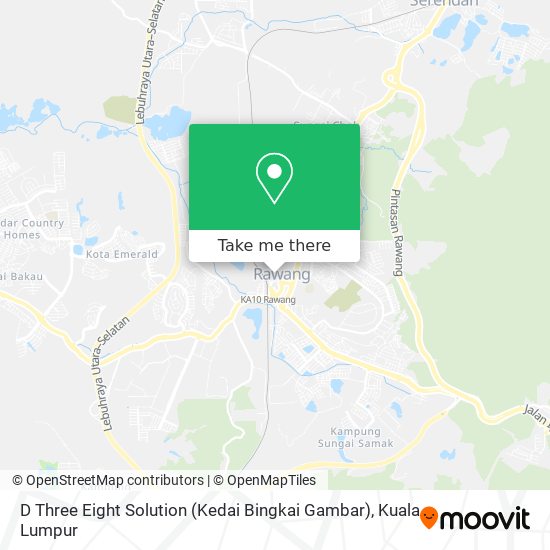 D Three Eight Solution (Kedai Bingkai Gambar) map