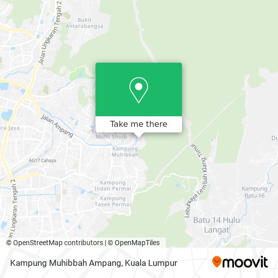 Kampung Muhibbah Ampang map