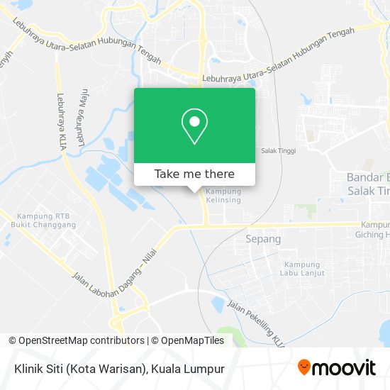 Peta Klinik Siti (Kota Warisan)