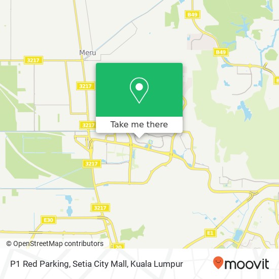 P1 Red Parking, Setia City Mall map