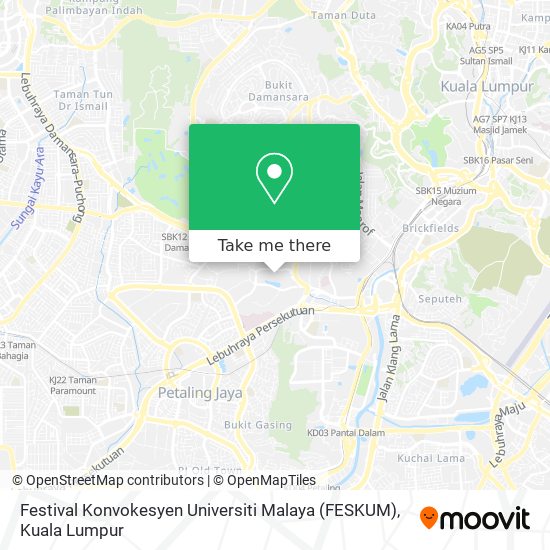 Peta Festival Konvokesyen Universiti Malaya (FESKUM)