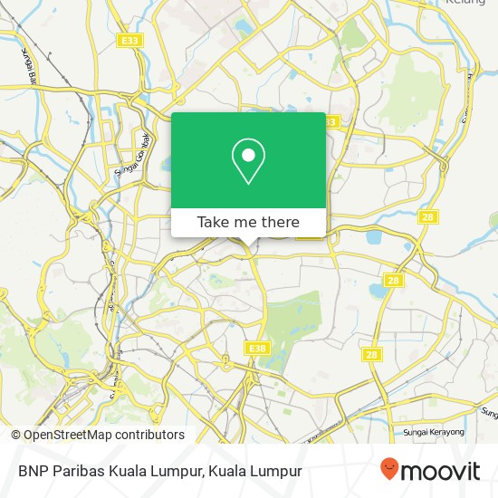 BNP Paribas Kuala Lumpur map