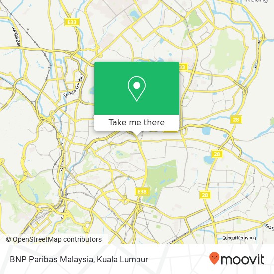BNP Paribas Malaysia map