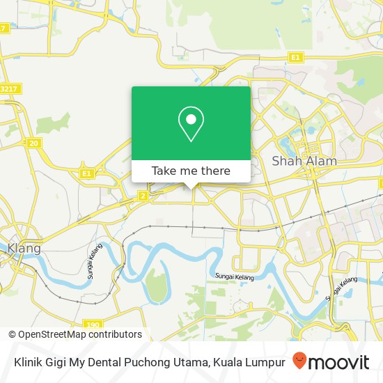 Klinik Gigi My Dental Puchong Utama map