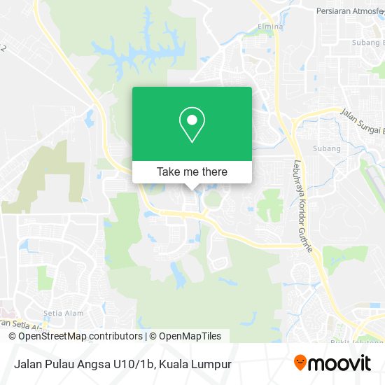 Jalan Pulau Angsa U10/1b map