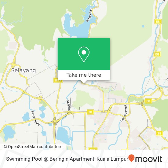 Swimming Pool @ Beringin Apartment map