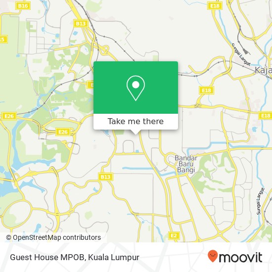 Guest House MPOB map