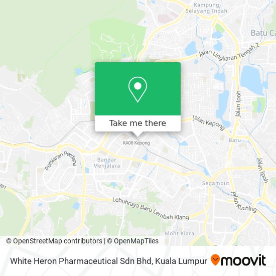 White Heron Pharmaceutical Sdn Bhd map