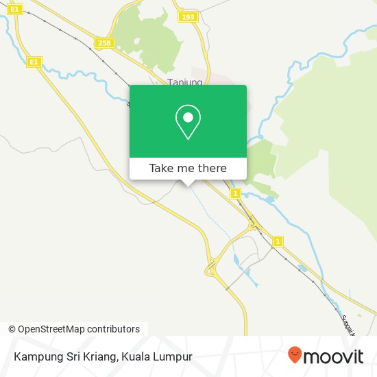 Kampung Sri Kriang map