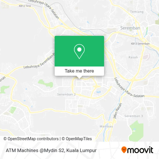 ATM Machines @Mydin S2 map