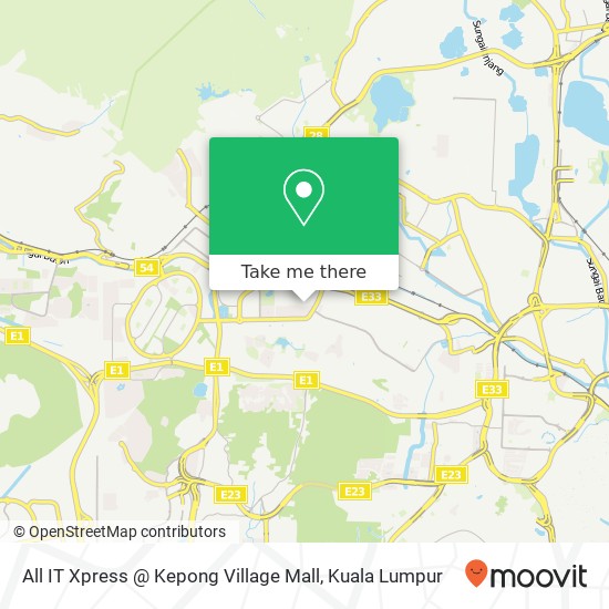 All IT Xpress @ Kepong Village Mall map