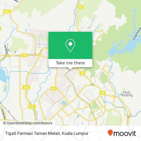 TigaS Farmasi Taman Melati map