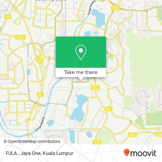 Peta PJLA , Jaya One