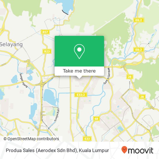 Produa Sales (Aerodex Sdn Bhd) map