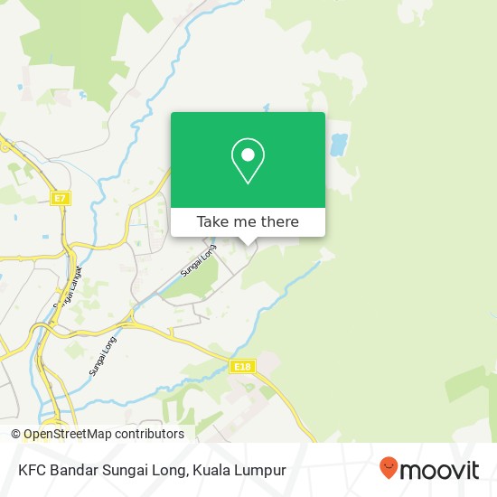 KFC Bandar Sungai Long map