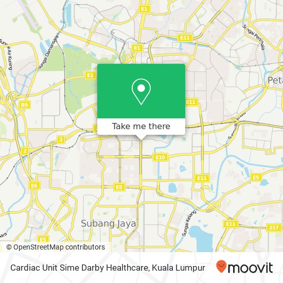 Cardiac Unit Sime Darby Healthcare map