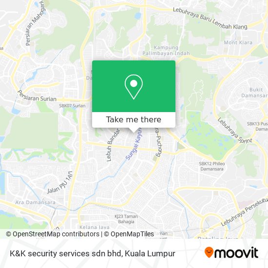 Peta K&K security services sdn bhd