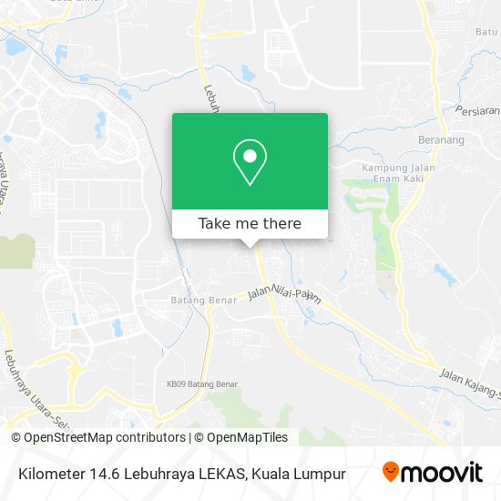 Kilometer 14.6 Lebuhraya LEKAS map