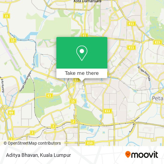 Aditya Bhavan map