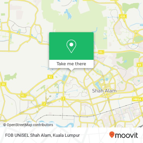 FOB UNiSEL Shah Alam map