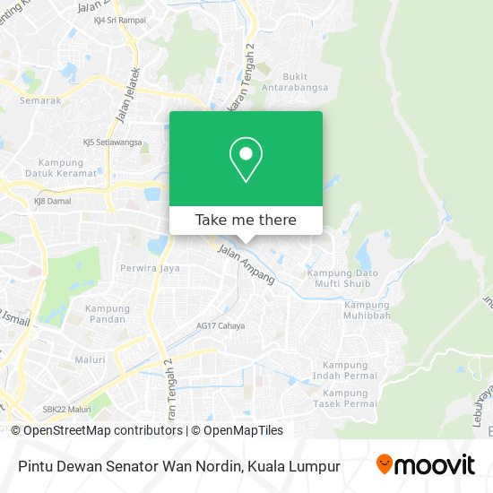 Pintu Dewan Senator Wan Nordin map