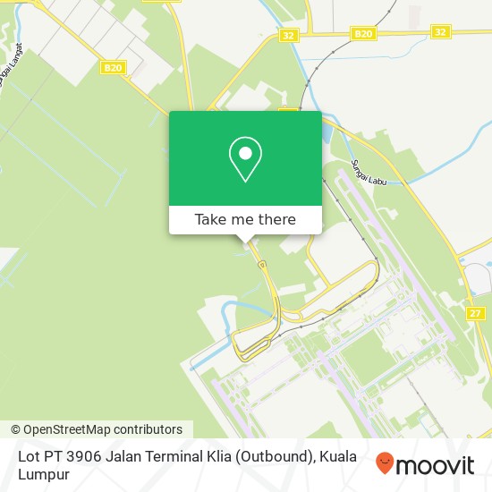 Lot PT 3906 Jalan Terminal Klia (Outbound) map