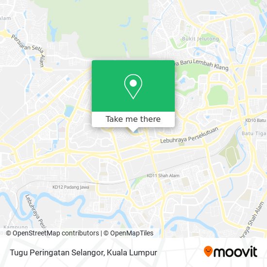 Tugu Peringatan Selangor map
